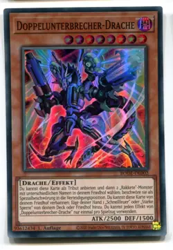 Yu-Gi-Oh! Doppelunterbrecher Drache Super RAre BODE-DE002 - Image 1