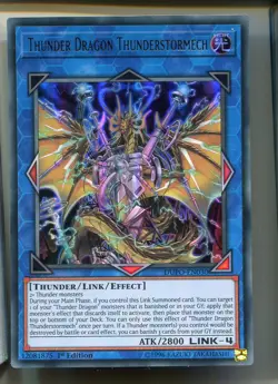 Yu-Gi-Oh! Thunder Dragon Thunderstormech Ultra Rare DUPO-EN030 englisch - Image 1