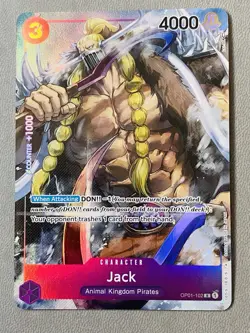 Jack OP01-102 One Piece Romance Dawn Alternate Art Rare NM - Image 1