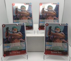Roronoa Zoro Playset - OP14-015 x4 - The Azure Sea's Seven - One Piece TCG - Image 1