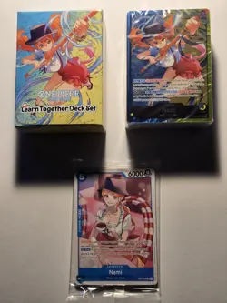 Learn Together Deck Set Sealed One Piece Card Game Alt Leader Op11 Nami Deck - Image 5