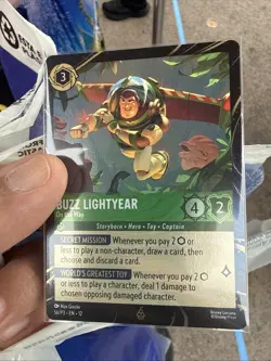 Disney Lorcana 4x Buzz Lightyear On the Way Playset 56/P3 Promo In Hand!!! - Image 1