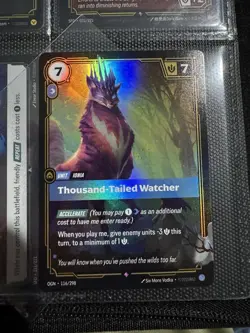 Riftbound Origins TCG - Thousand-Tail Watcher Foil English NM Never Played - Image 2