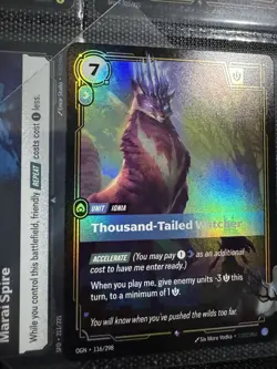 Riftbound Origins TCG - Thousand-Tail Watcher Foil English NM Never Played - Image 3