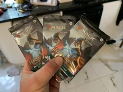 3 x SET Booster Pack ~ The Lord of the Rings ~ Magic MTG Sealed - Image 1