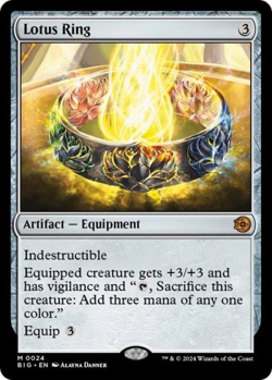 FOIL Lotus Ring - MTG Outlaws of Thunder Junction: The Big Score - Image 1