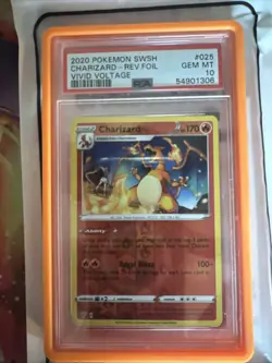 Charizard 025/185 2020 Pokemon TCG SWSH Vivid Voltage PSA 10 W/graded Guard - Image 1