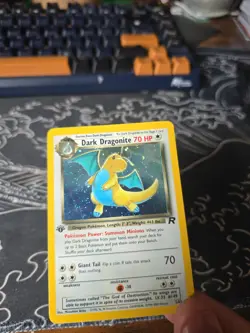 Pokemon Dark Dragonite 1st Edition Holo Rare Card 5/82 - Image 3