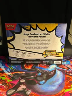 Pokemon TCG Ascended Heroes Mega Feraligatr EX Box Sealed New - Image 2