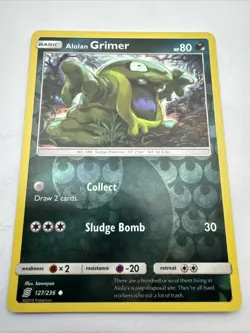 Pokemon Tcg - Alolan Grimer 127/236 - Unified Minds - Reverse Holo - Image 1
