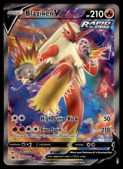 POKEMON BLAZIKEN V CHILLING REIGN 161/198 ULTRA RARE NM/M - Image 1