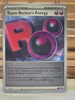 Team Rocket's Energy 217/217 Reverse Holo - ASC EN Ascended Heroes Pokemon - NM - Image 1