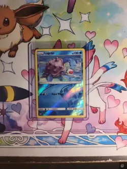 Lapras 17/68 Reverse Holo Rare Hidden Fates Pokemon Card NM - Image 1