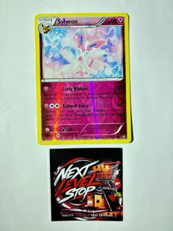 Pokemon Card TCG Sylveon 72/111 XY Furious Fists Cracked Ice Holo Rare 2014 - Image 1