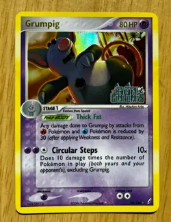 Pokemon TCG GRUMPIG 20/100 Reverse Holofoil EX Crystal Guardians (2006). NM/M - Image 1