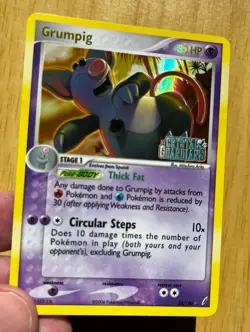 Pokemon TCG GRUMPIG 20/100 Reverse Holofoil EX Crystal Guardians (2006). NM/M - Image 2