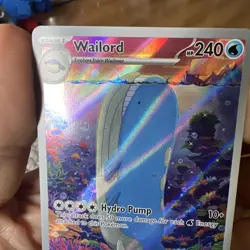 Pokemon TCG Wailord Special Illustration Rare Card Journey Together 162/159 - Image 4