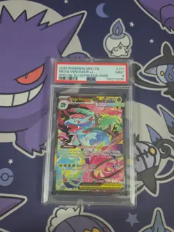 Pokemon TCG Mega Venusaur ex 177/132 ME01 Holo Illustration Rare PSA 9 EN - Image 1