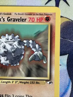 Brock's Graveler 040/132 Pokemon Gym Heroes Regular Pokemon Card - Image 4