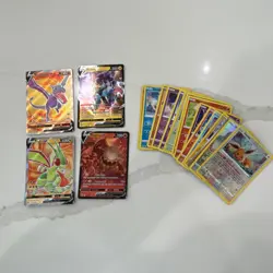 Pokemon TCG Basic Holo Lot 21 Cards Flygon Garchomp Heatran Lucario Eevee - Image 1