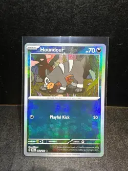 Pokemon Houndour (Master Ball Pattern) 062/131 Prismatic Evolutions Common NM - Image 2