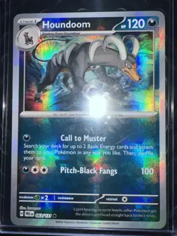 Houndoom (Master Ball Pattern) 063/131 SV: Prismatic Evolutions Pokemon Tcg - Image 1