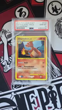 POP 34 Charmeleon 102/100 Stormfront Holo Pokemon 2008 PSA 10 - Image 1