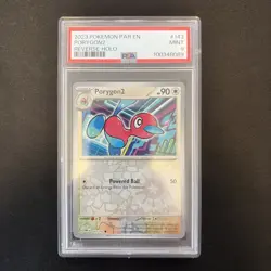 PORYGON2 2023 POKEMON S&V PARADOX RIFT REVERSE HOLO MINT 143/182 PSA 9 - Image 1