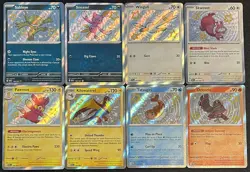 Pokemon TCG Paldean Fates Shiny Rare 8 Card Lot NM-Mint - Image 1