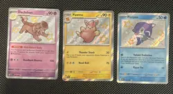 Pokemon Baby Shiny Lot Of 3 Cards From Paldean Fates M/NM - Image 1
