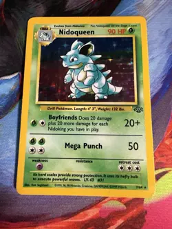 1999 Pokemon TCG Jungle Nidoqueen Holo Card #7/64 - Image 1