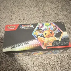 Pokemon TCG Scarlet & Violet Prismatic Evolutions Surprise Box Eevee Promo 2024 - Image 1