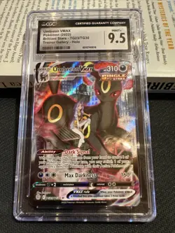 CGC 9.5 UMBREON VMAX TG23 BRILLIANT STARS TRAINER GALLERY POKEMON MINT + - Image 1