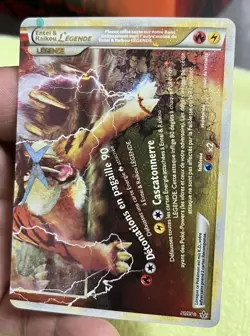 Entei & Raikou Legend bottom 91/95 Unleashed Holo LP Pokemon TCG French rare - Image 1