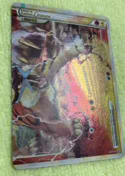 Entei & Raikou Legend bottom 91/95 Unleashed Holo LP Pokemon TCG French rare - Image 4