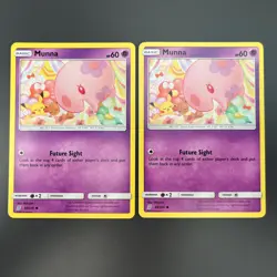 Pokemon TCG - 2x Munna 88/236 - Unified Minds - Common - LP/NM - Image 1