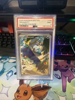 Oshawott 105/086 EN SV White Flare Illustration Rare Full Art Pokemon - Image 1