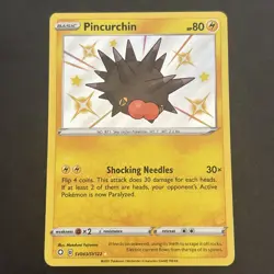 Pincurchin SV043/SV122 SWSH: Shining Fates Shiny Vault Holo Pokemon TCG 2021 - Image 1