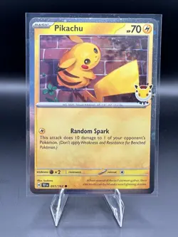 Pikachu (Pokemon Day 2026) 051/162 Holo Near Mint - Image 1