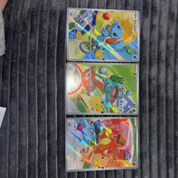 Pokemon First Partner Illustration Bulbasaur Charmander Squirtle Kanto Gen 1 Set - Image 2