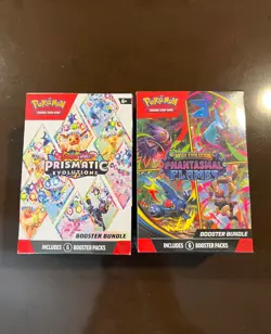 Pokemon Prismatic Evolutions and Phantasmal Flames booster bundles. - Image 1