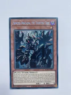 YUGIOH PRINCESS DRACAENA, THE THIRSTING TREE SECRET RARE EDITION NM BLZD-EN027 - Image 1