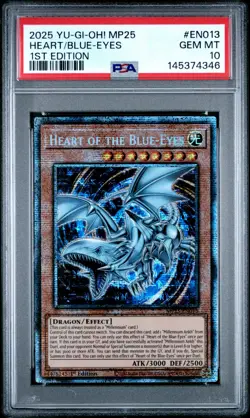 PSA 10 Heart of the Blue Eyes MP25-EN013 Yugioh Starlight Rare 1st Edition - Image 1