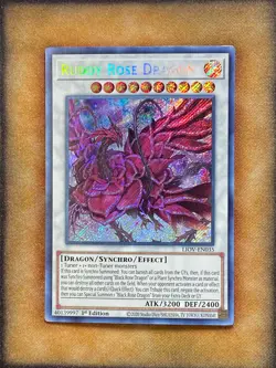 Yugioh Ruddy Rose Dragon LIOV-EN035 Secret Rare 1st Ed NM - Image 1