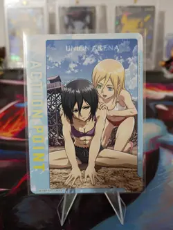 Union Arena Attack On Titan Action Point Card Mikasa(ENG) UE10BT-AOT-1-AP02 - Image 1