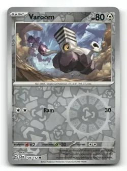 Varoom 108/142 - Stellar Crown Reverse Holo - Pokemon Card NM/M - Image 1
