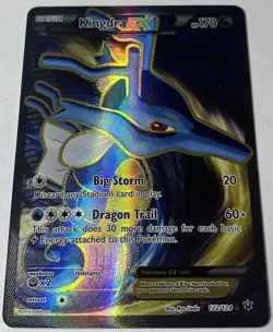 Kingdra EX 122/124 Fates Collide NM Full Art Ultra Rare Pokemon Card - Image 2