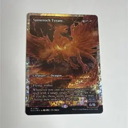 Magic: The Gathering Spinerock Tyrant Fractured Foil Mythic Red Dragon NM MTG - Image 1