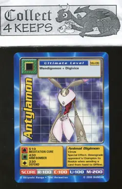 2000 Digimon Digi Battle TCG Antylamon Movie Promo MO-06 Near Mint - Image 1