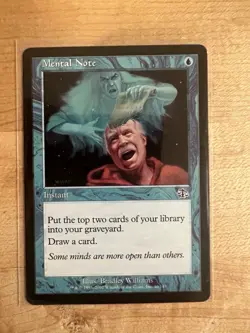 Mental Note Magic: The Gathering Judgment Instant Regular Common Blue 2002 - Image 1